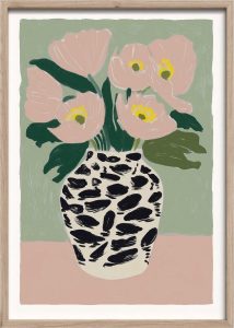Ti&scaron;těn&yacute; obraz s r&aacute;mem 50x70 cm Spotted Vase &ndash; Styler Styler