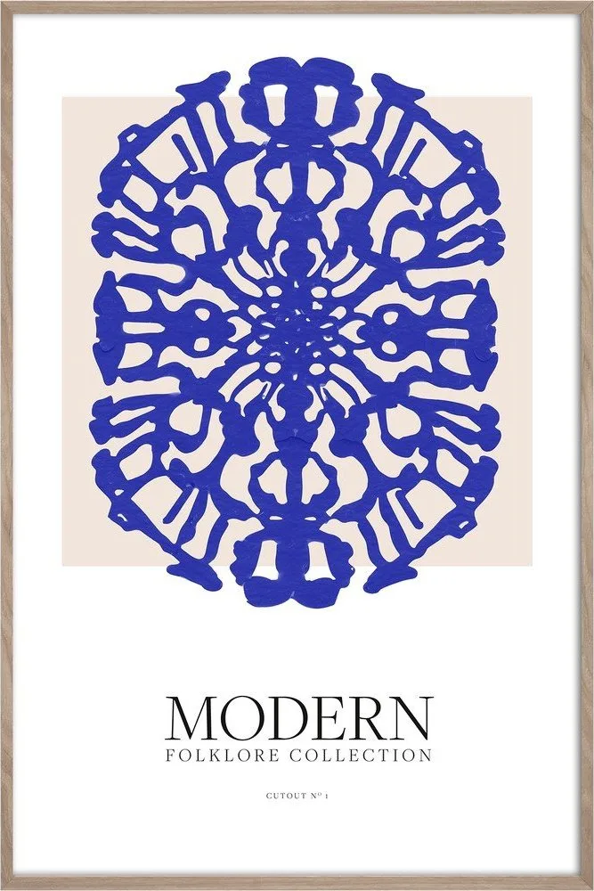 Tištěný obraz s rámem 60x90 cm Blue Folklore – Styler