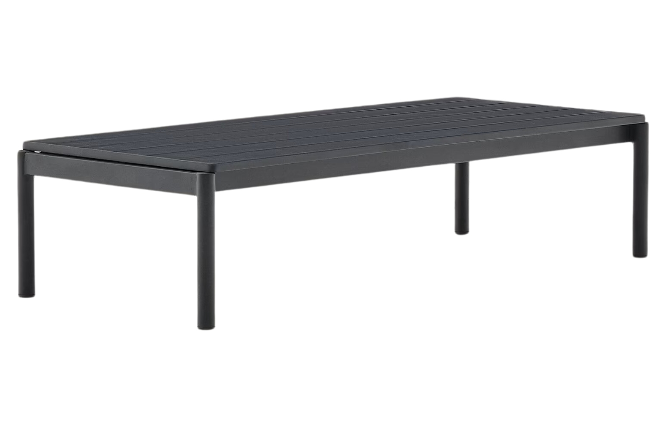 Kave Home Šedý zahradní stolek Sorells 149 x 63 cm Kave Home