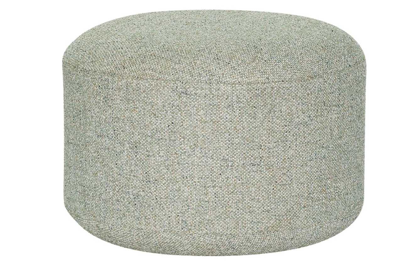 Světle zelený čalouněný puf Hübsch Marshmellow 52 cm Hübsch