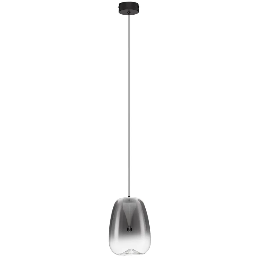 Kouřově skleněné závěsné LED Nova Luce Oblo