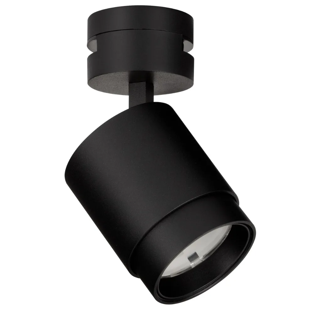 Nova Luce Černé kovové bodové LED světlo pro světelnou kolejnici Uprail 6 cm
