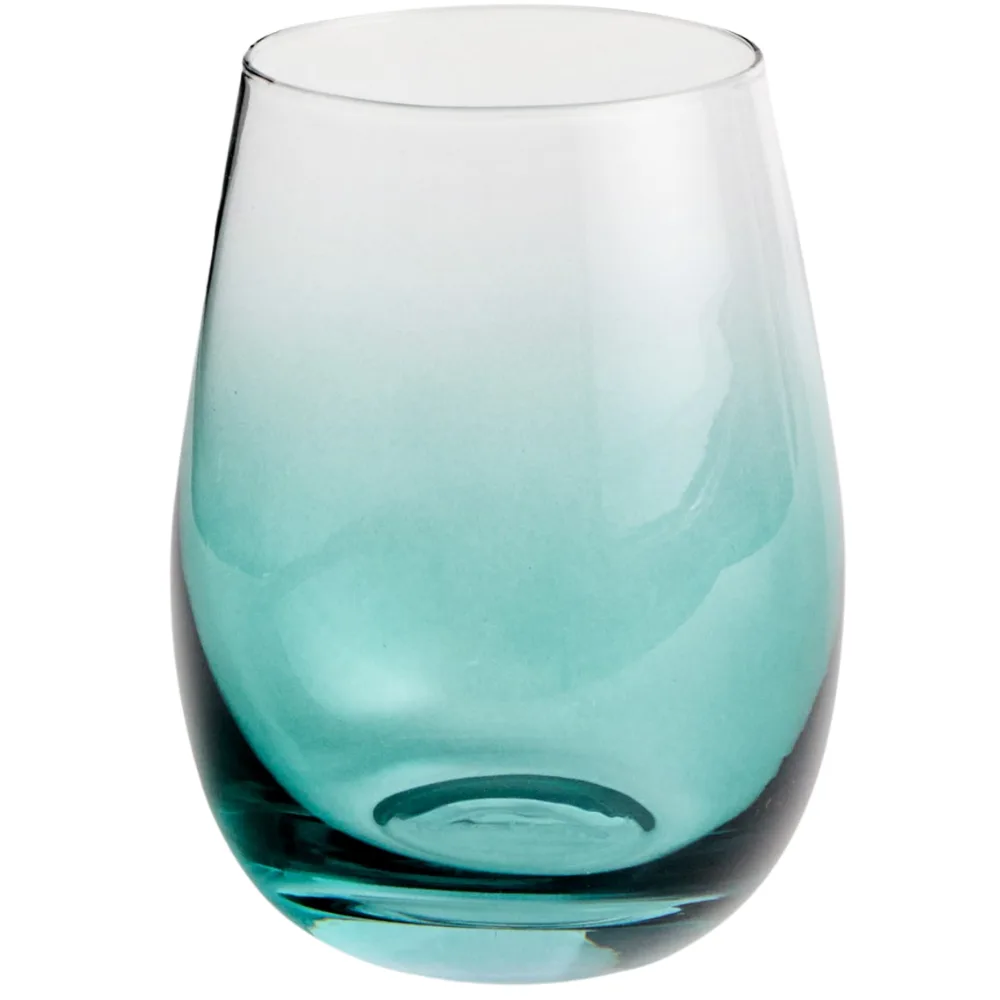 Kave Home Zelená sklenička Irides 420 ml