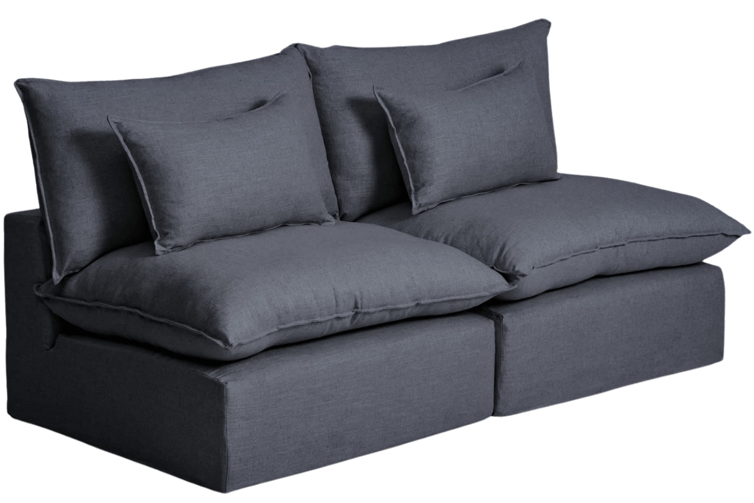 Kave Home Tmavě šedá pohovka Anarela 220 cm s odnímatelným potahem Kave Home