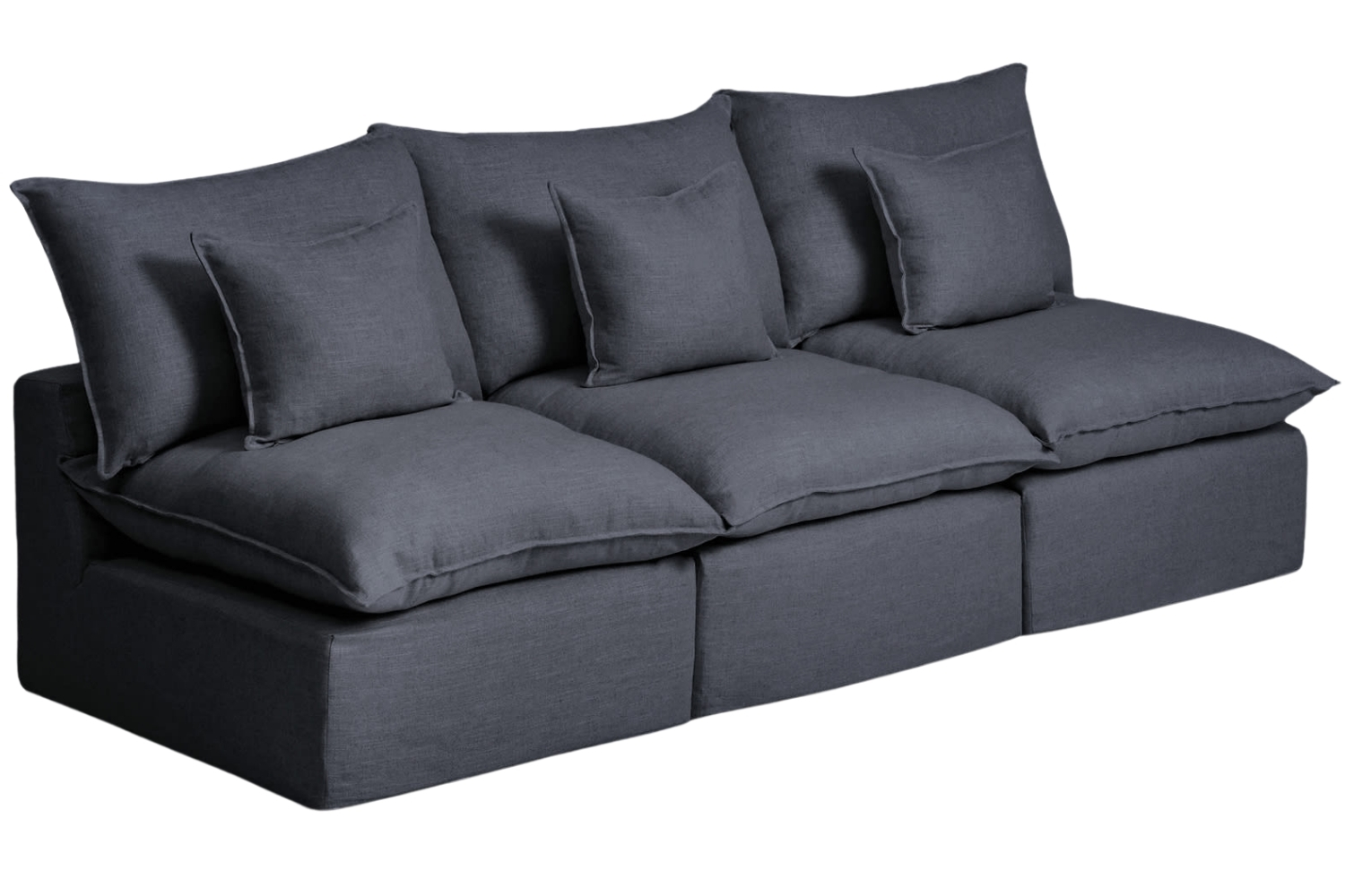 Kave Home Tmavě šedá pohovka Anarela 270 cm s odnímatelným potahem Kave Home