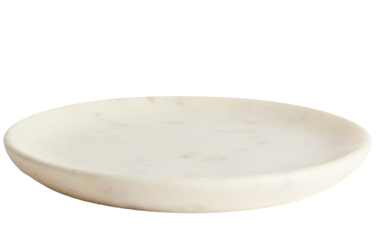 Kave Home Bílý mramorový dezertní talíř Erefi 23 cm Kave Home