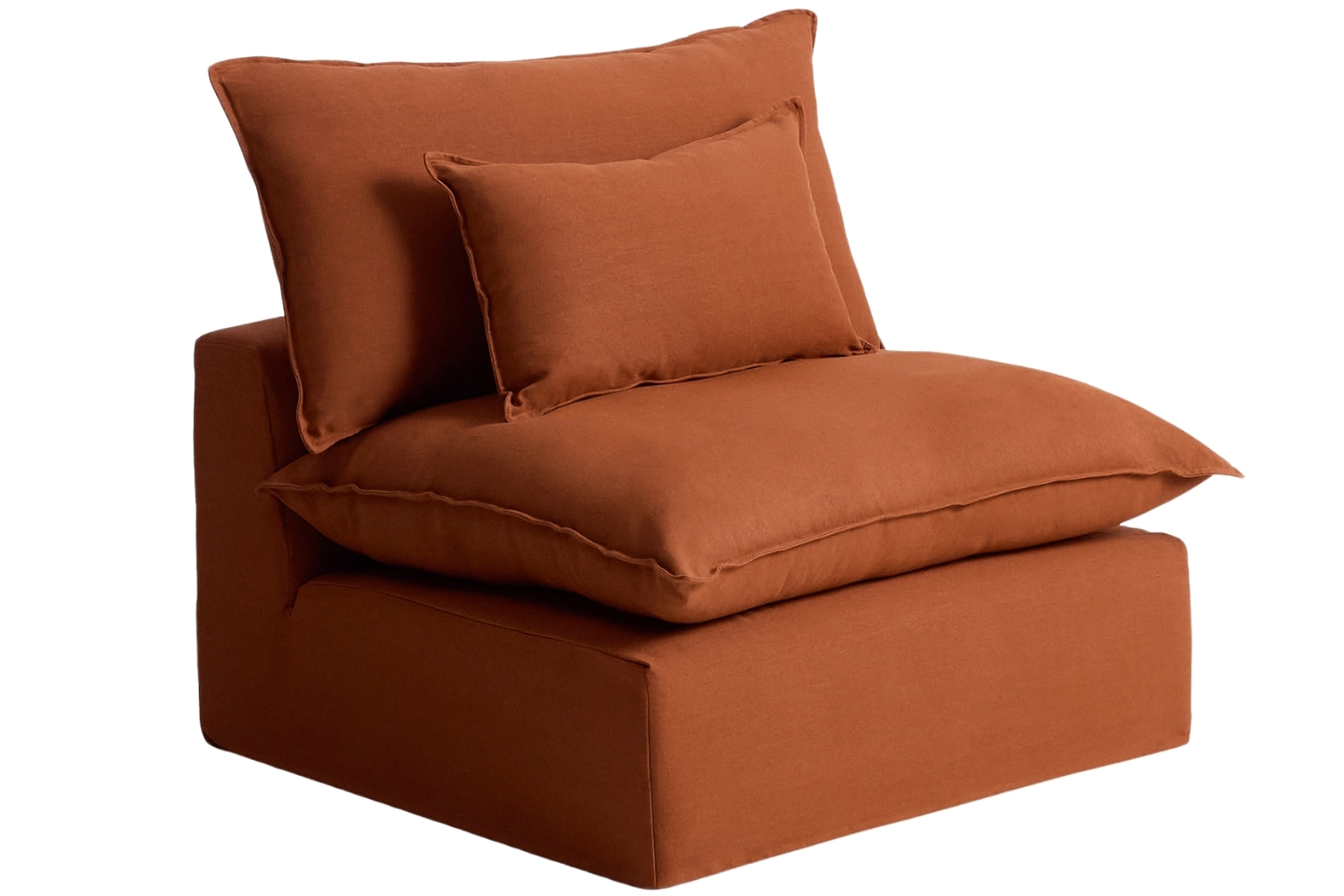 Kave Home Terakotové křeslo Anarela 110 cm s odnímatelným potahem Kave Home
