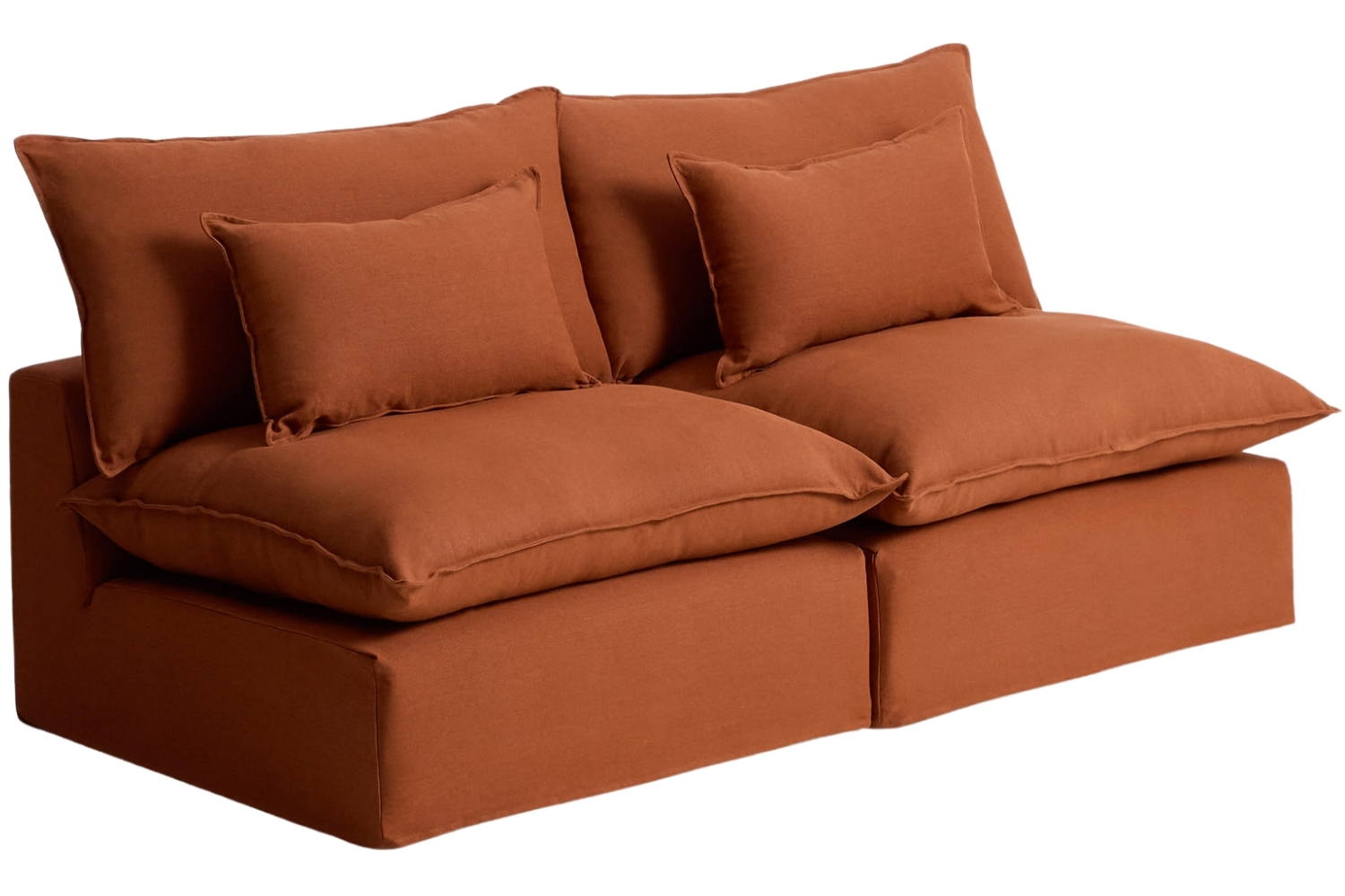 Kave Home Terakotová pohovka Anarela 220 cm s odnímatelným potahem Kave Home