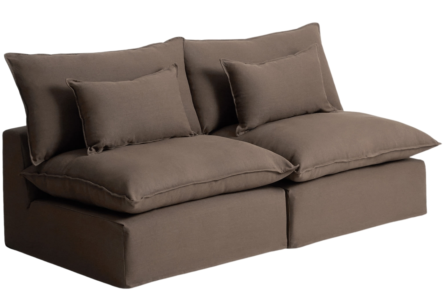 Kave Home Hnědá pohovka Anarela 220 cm s odnímatelným potahem Kave Home