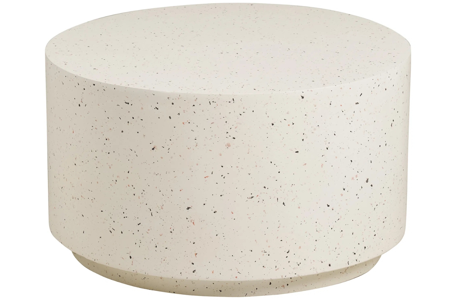 Nordic Living Bílý cementový zahradní stolek Bono ø 70 cm Nordic Living
