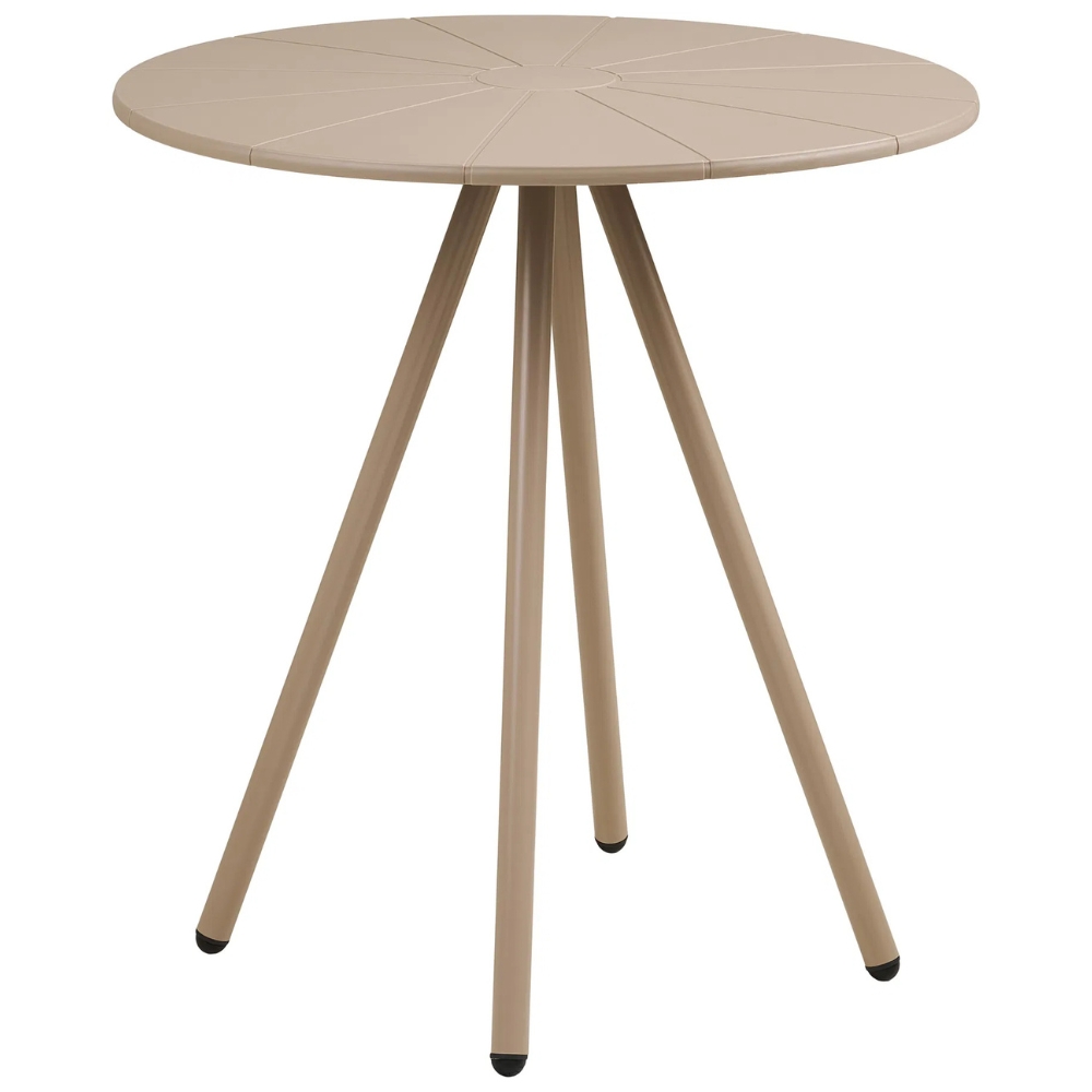 Nordic Living Béžový plastový zahradní bistro stůl Letta ø 70cm Nordic Living