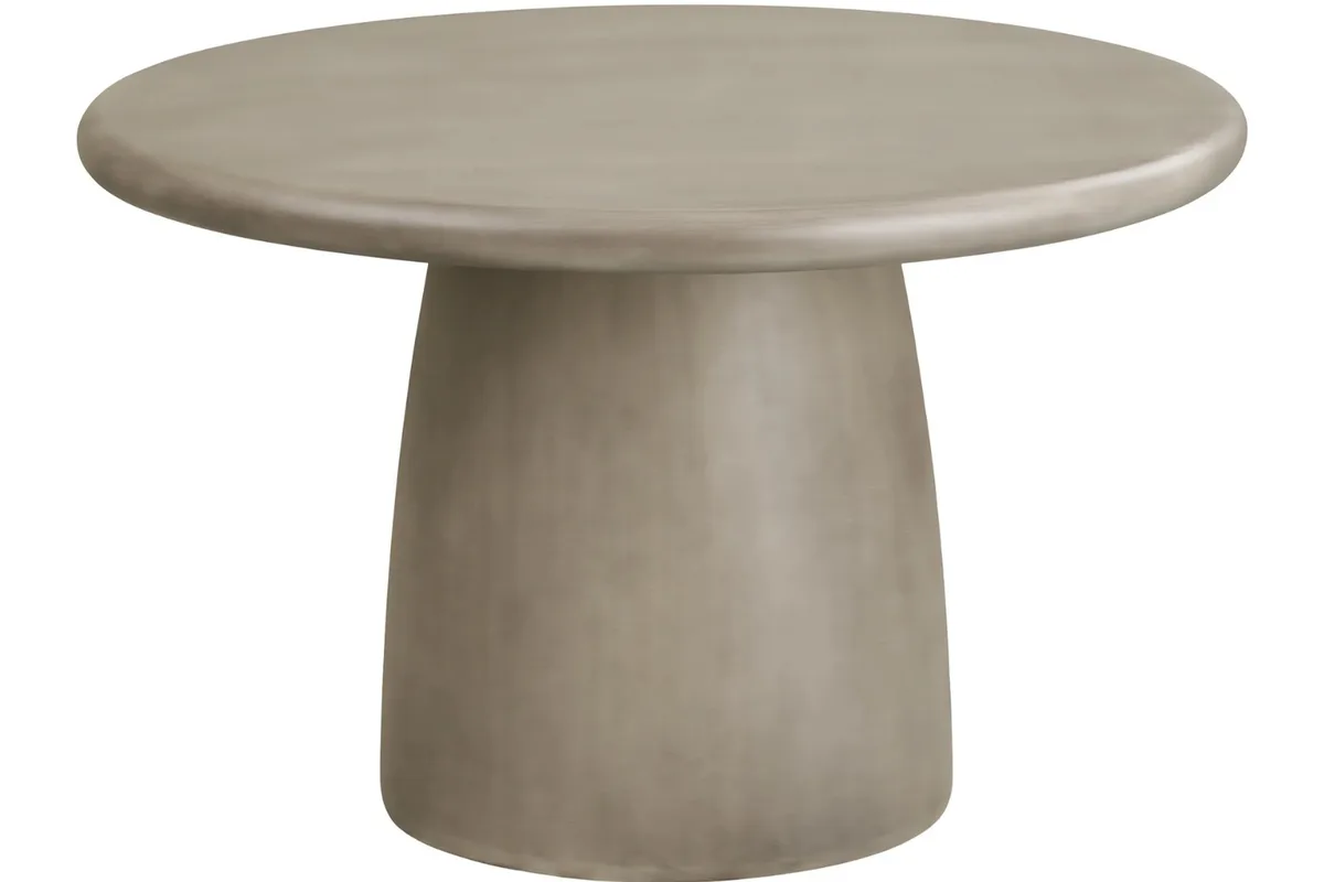 Nordic Living Šedý cementový zahradní stůl Neto 120 cm