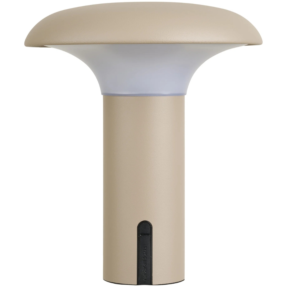 Nordic Living Béžová plastová nabíjecí stolní LED lampa Rami Nordic Living
