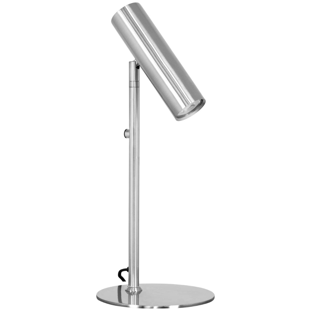 Nordic Living Stříbrná kovová stolní lampa Aris Nordic Living