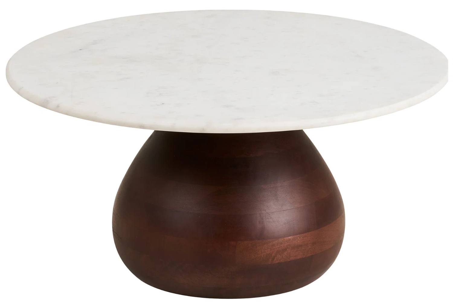Nordic Living Bílý mramorový konferenční stolek Heidi 70 cm Nordic Living