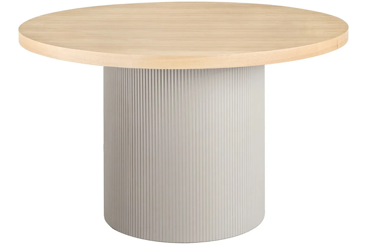 Nordic Living Dřevěný kulatý jídelní stůl Sola 120 cm