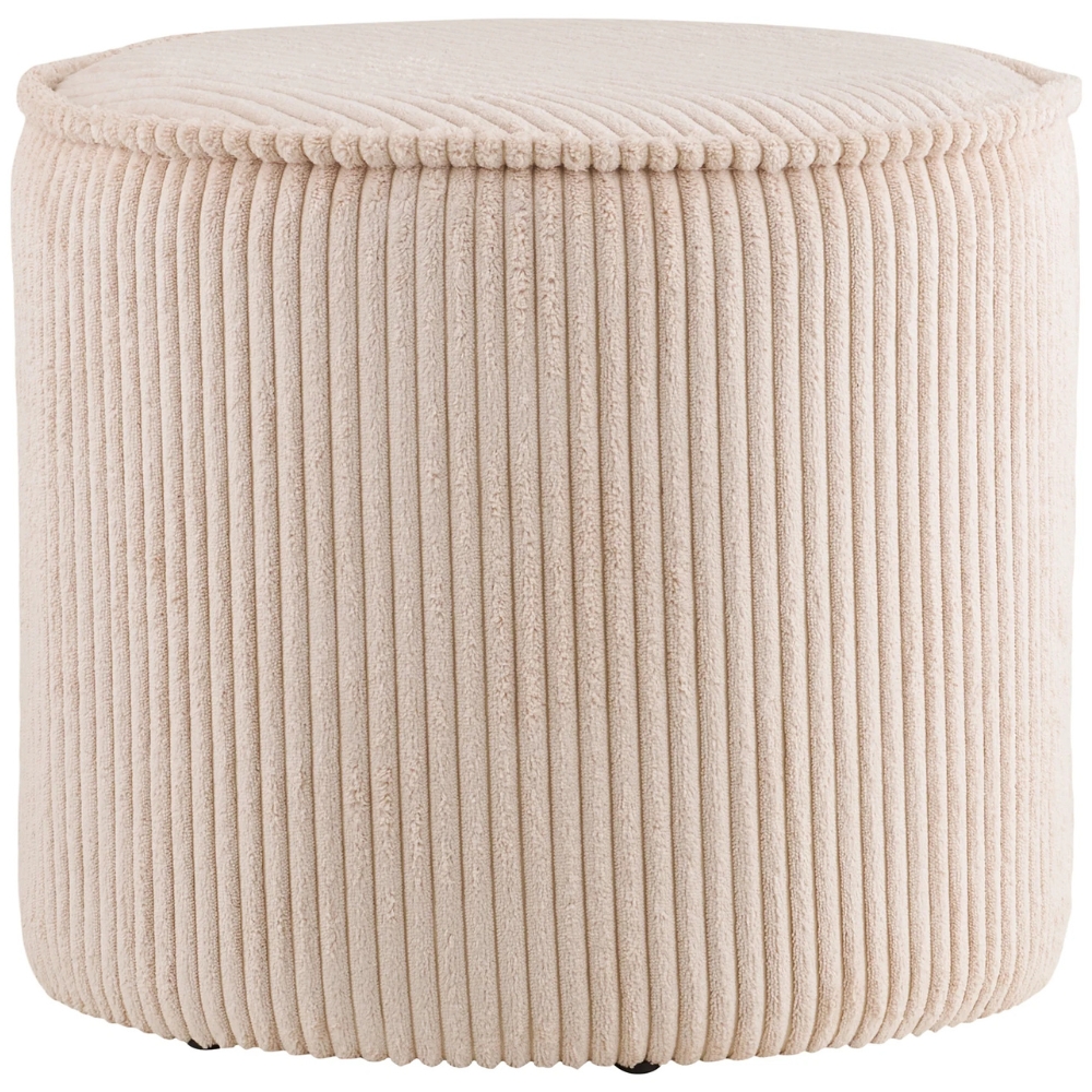 Nordic Living Béžový manšestrový puf Tau 40 cm Nordic Living