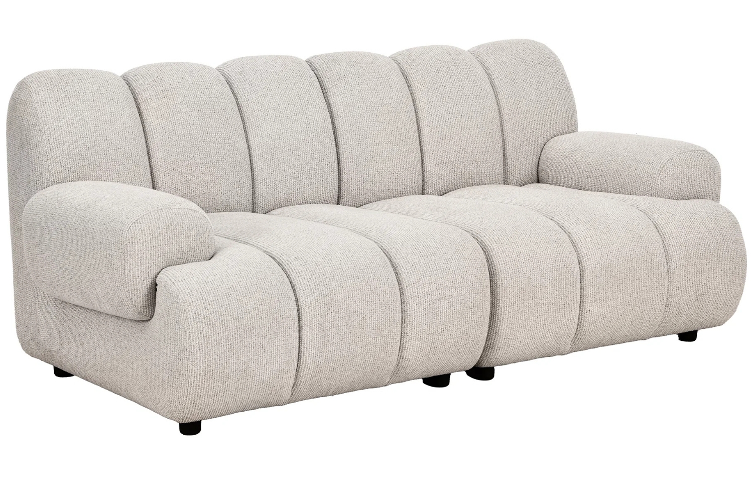Nordic Living Béžová dvoumístná modulární pohovka Aza 190 cm Nordic Living