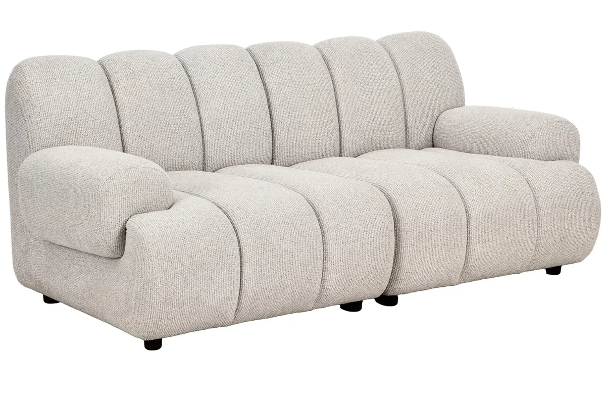 Nordic Living Béžová dvoumístná modulární pohovka Aza 190 cm