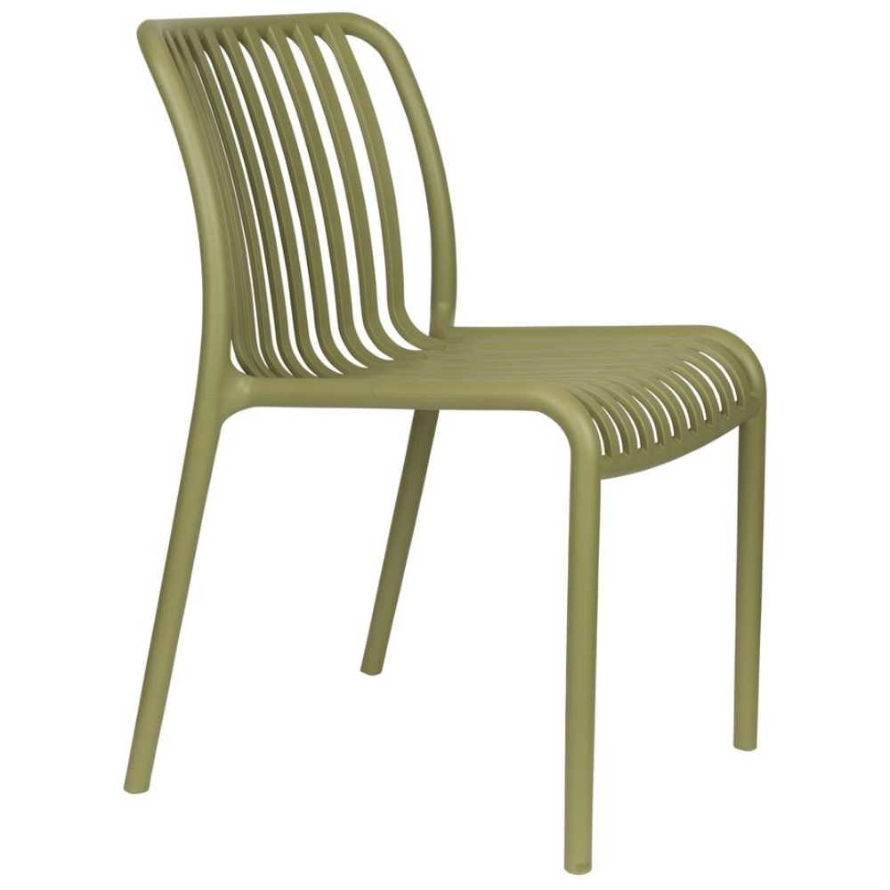 Housecraft Living Zelená plastová zahradní židle Mante s područkami Housecraft Living