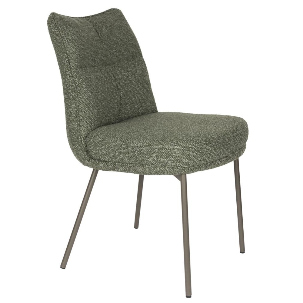 Housecraft Living Zelená čalouněná jídelní židle Jacques Housecraft Living