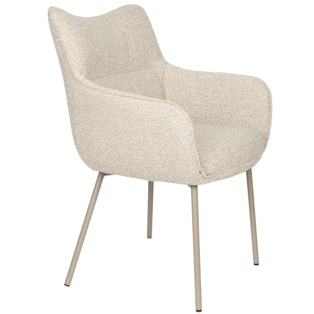 Housecraft Living Béžová čalouněná jídelní židle Jacques s područkami Housecraft Living