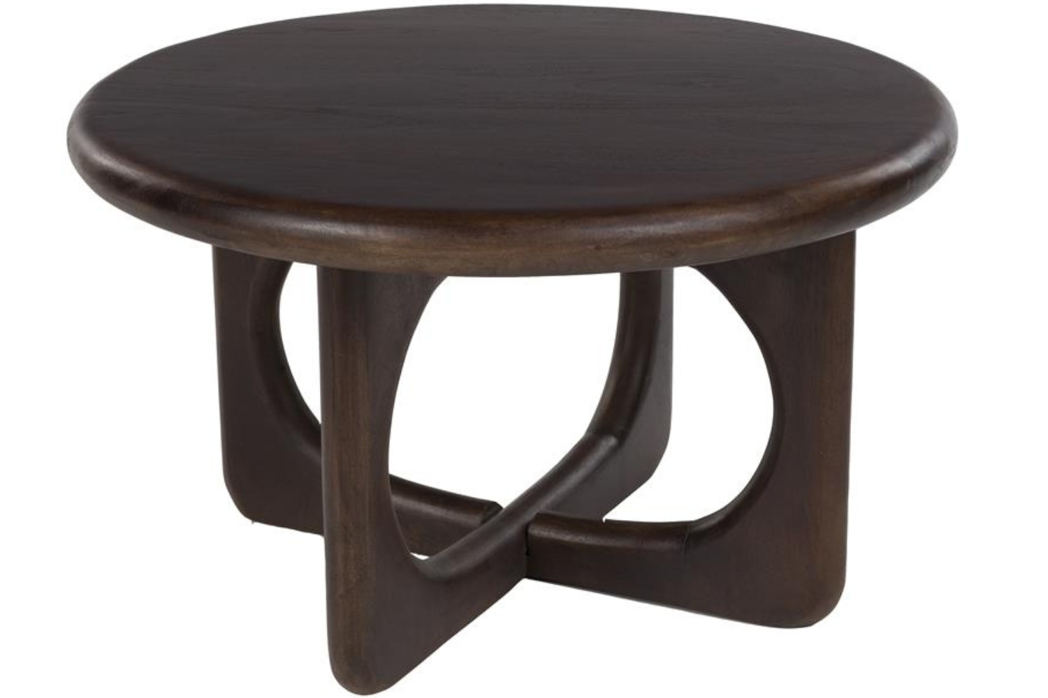 Housecraft Living Hnědý dřevěný konferenční stolek Jani ø 60 cm Housecraft Living