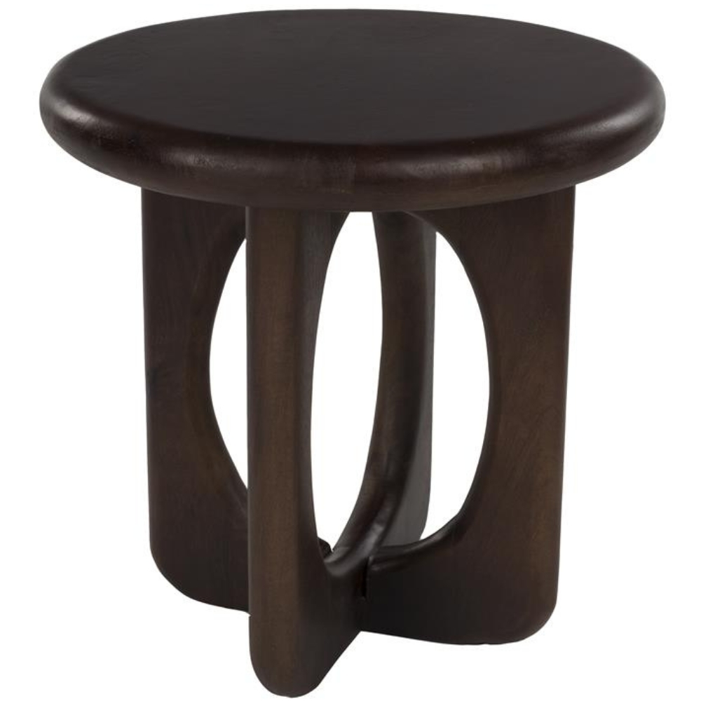 Housecraft Living Hnědý dřevěný odkládací stolek Jani ø 40 cm Housecraft Living