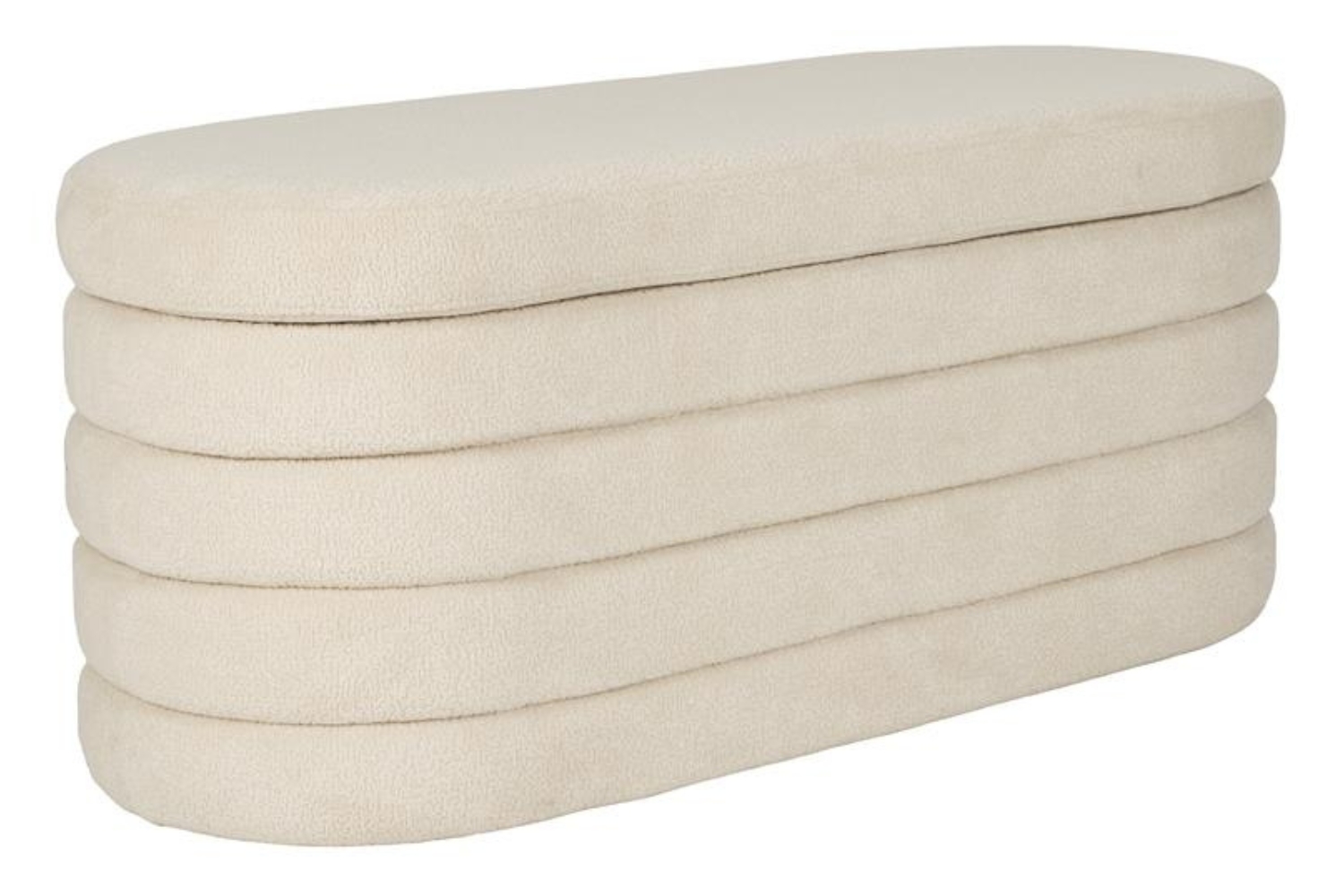 Housecraft Living Béžová čalouněná lavice Zuma 114 cm s úložným prostorem Housecraft Living
