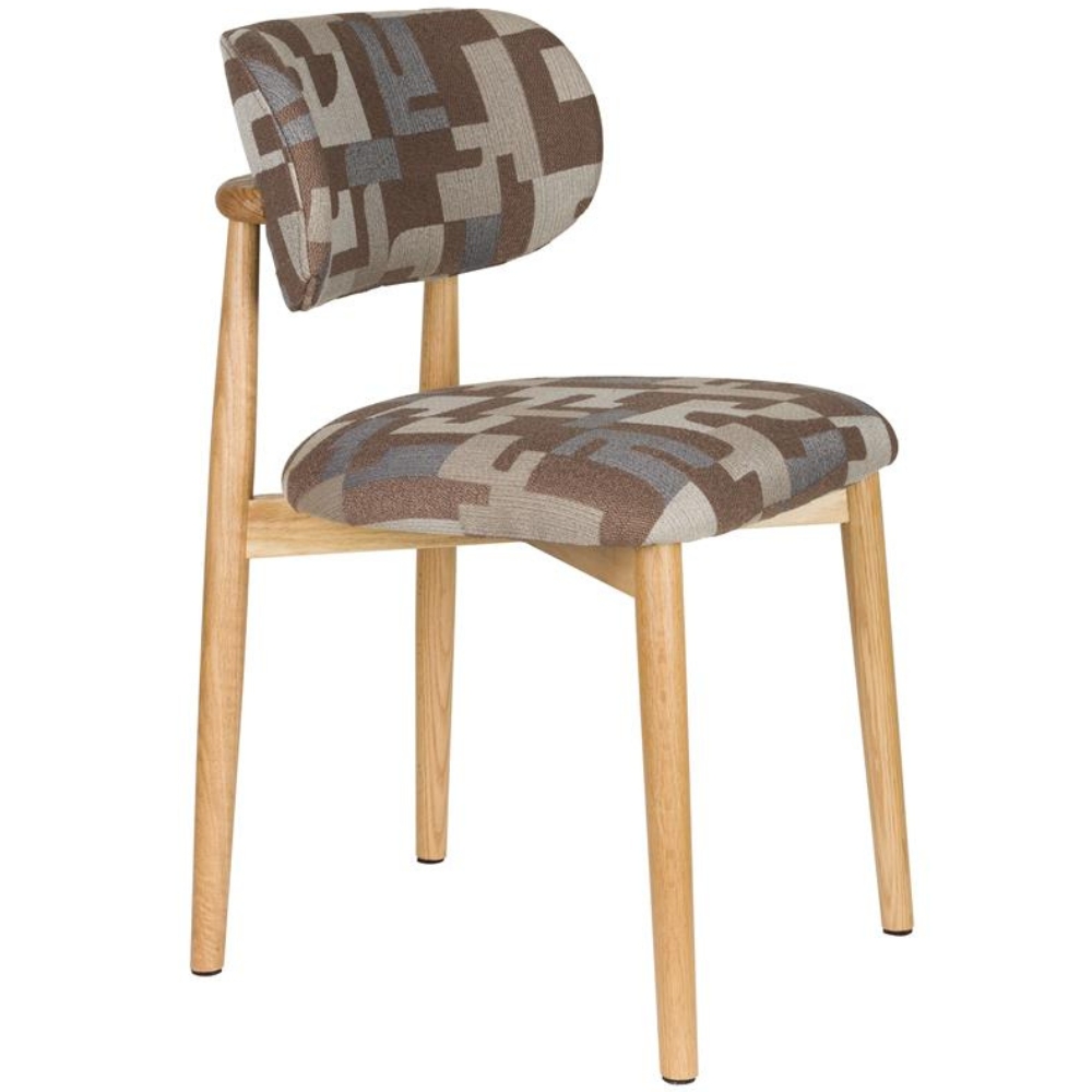 Housecraft Living Hnědá čalouněná jídelní židle Elle Housecraft Living