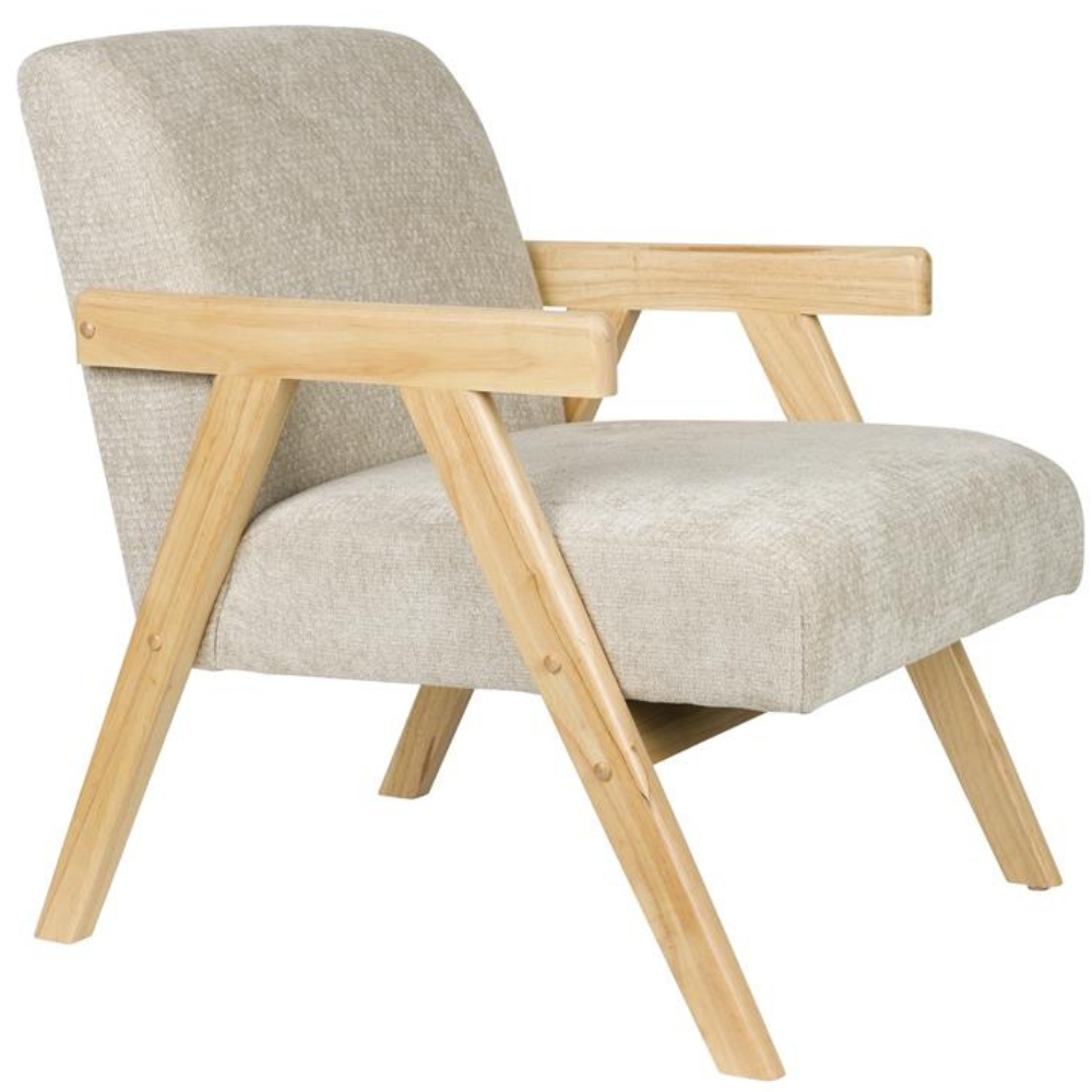Housecraft Living Béžové čalouněné lounge křeslo Panadero Housecraft Living