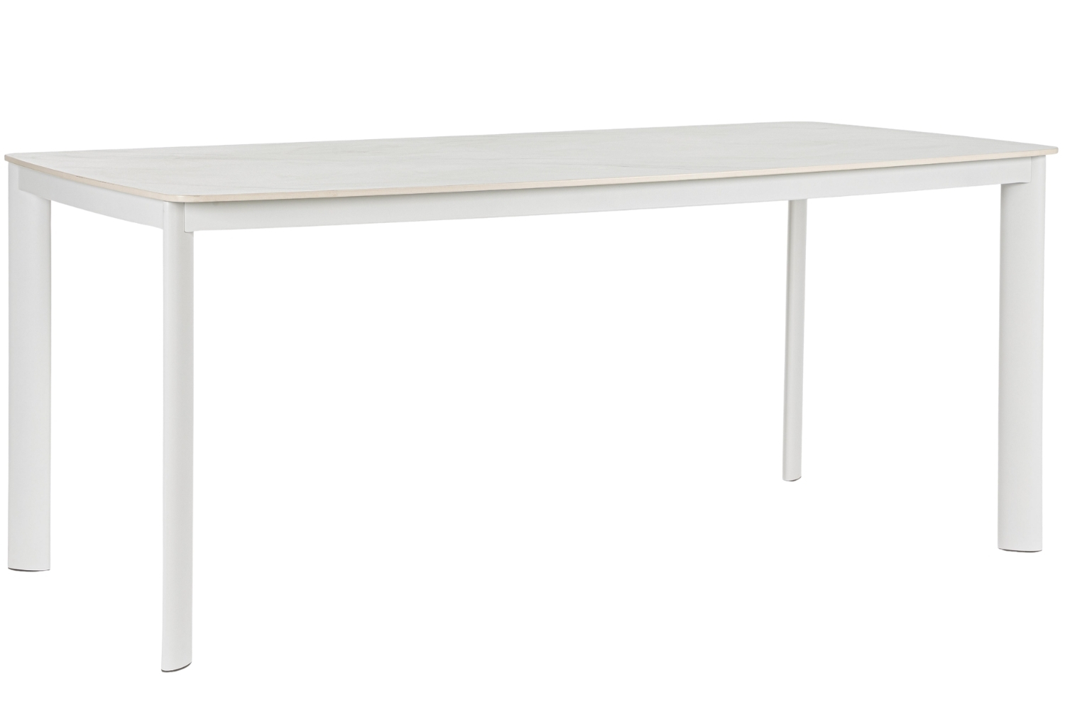 Bizzotto Bílý zahradní stůl Alcora 180 x 90 cm s keramickou deskou Bizzotto