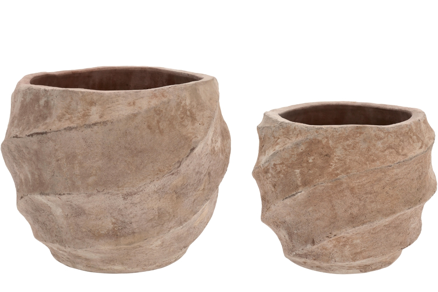 Bizzotto Set dvou zahradních terakotových květináčů Teide Ø35/54 cm Bizzotto