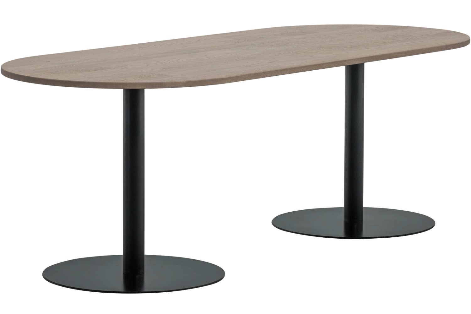 WOOOD Šedý dubový jídelní stůl Tablo 220 x 90 cm WOOOD
