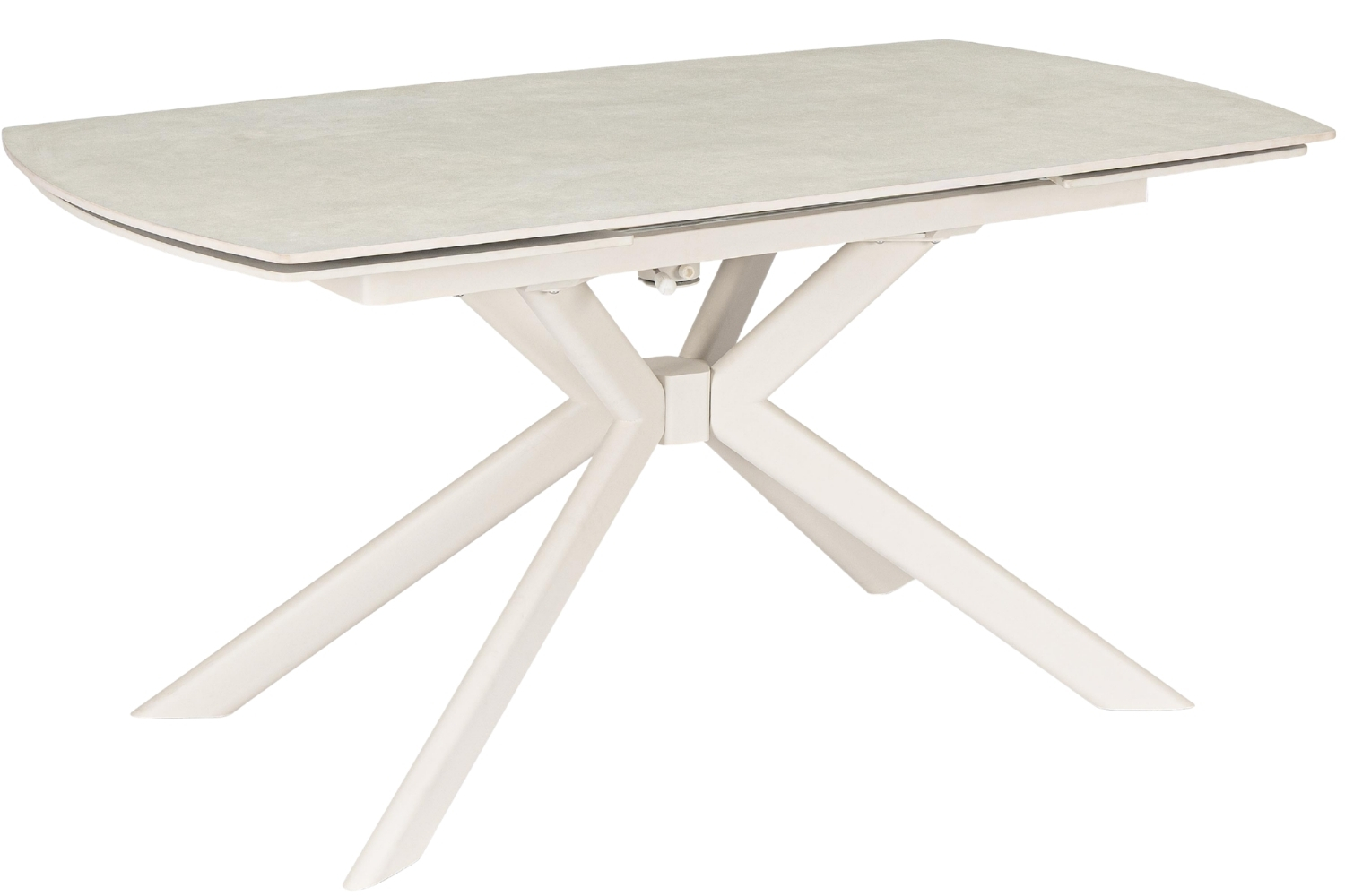 Bizzotto Krémový zahradní rozkládací stůl Janika 160/240 x 90 cm s keramickou deskou Bizzotto
