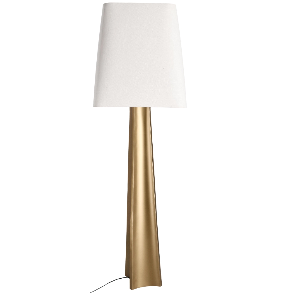 Bizzotto Zlato-bílá stojací lampa Tripura 151 cm Bizzotto