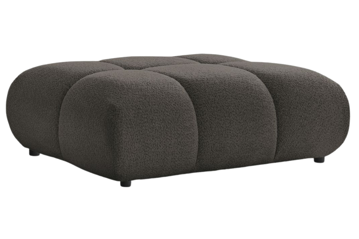 Bobochic Paris Hnědá bouclé podnožka Alya 122 x 82 cm Bobochic Paris