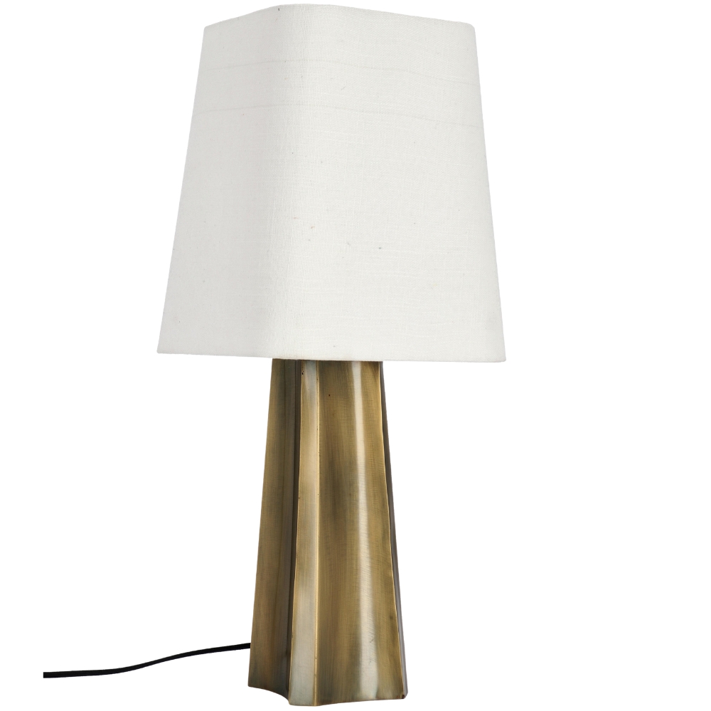 Bizzotto Zlato-bílá stolní lampa Tripura 61 cm Bizzotto