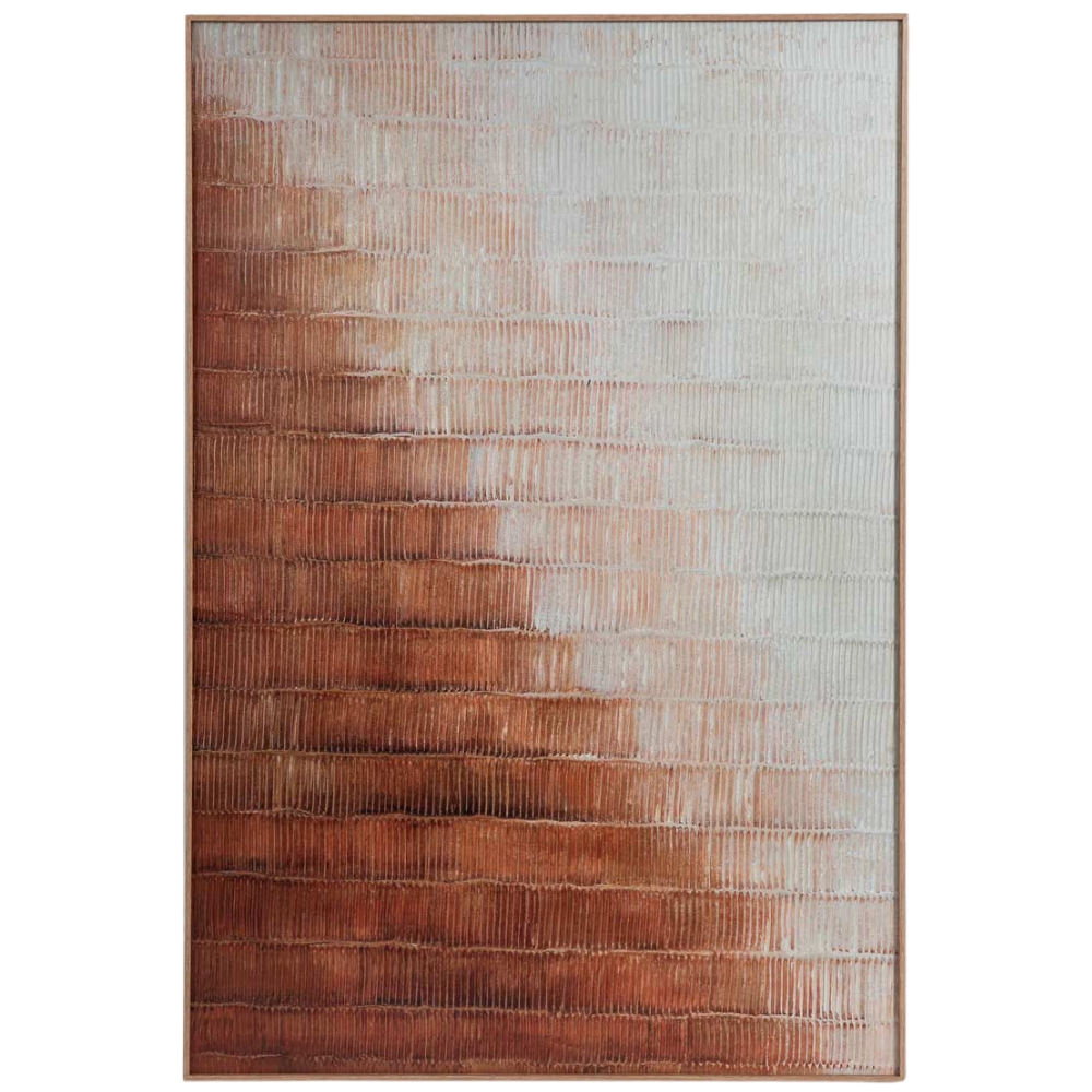 Somcasa Béžovo-oranžový abstraktní obraz Desert 120 x 80 cm Somcasa
