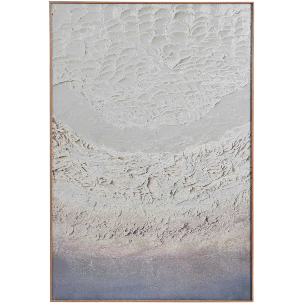 Somcasa Béžovo-fialový abstraktní obraz Regolith 120 x 80 cm Somcasa