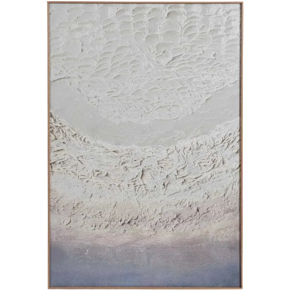 Somcasa Béžovo-fialový abstraktní obraz Regolith 120 x 80 cm