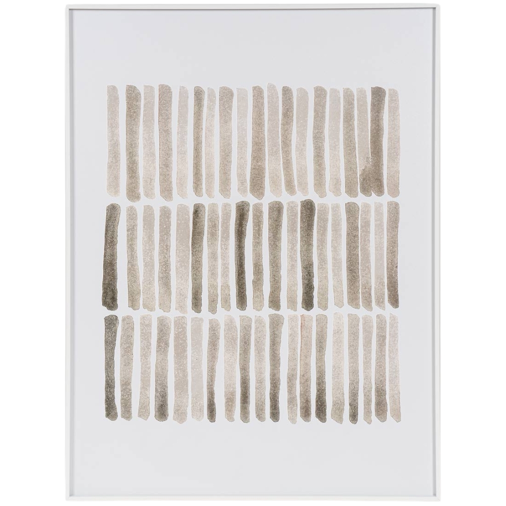 Somcasa Béžovo-hnědý abstraktní obraz Sticks 80 x 60 cm Somcasa