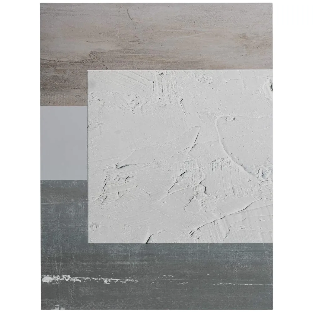 Somcasa Šedý abstraktní obraz Tiles  80 x 60 cm
