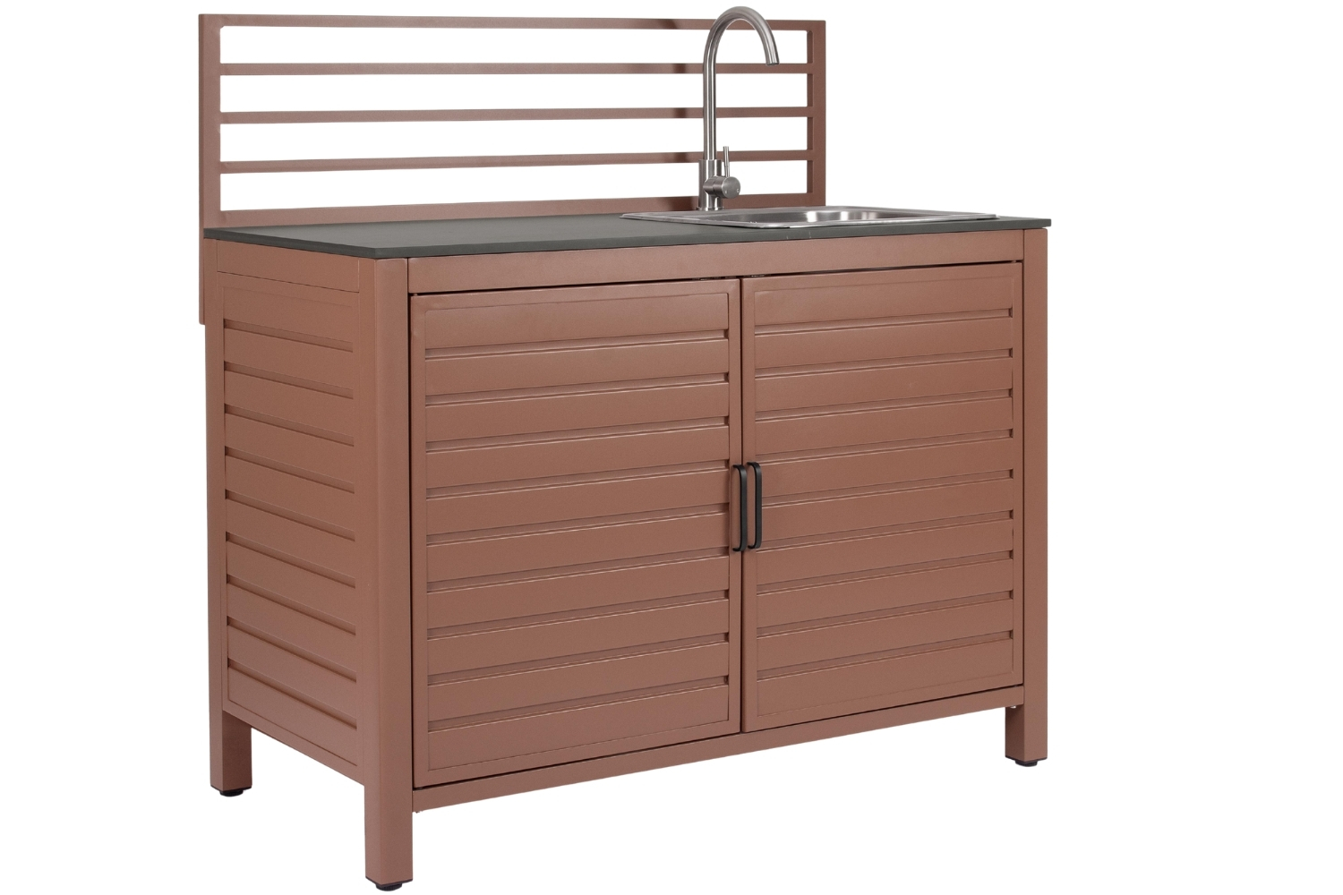Bizzotto Terakotový venkovní kuchyňský modul se dřezem Aria 120 cm Bizzotto