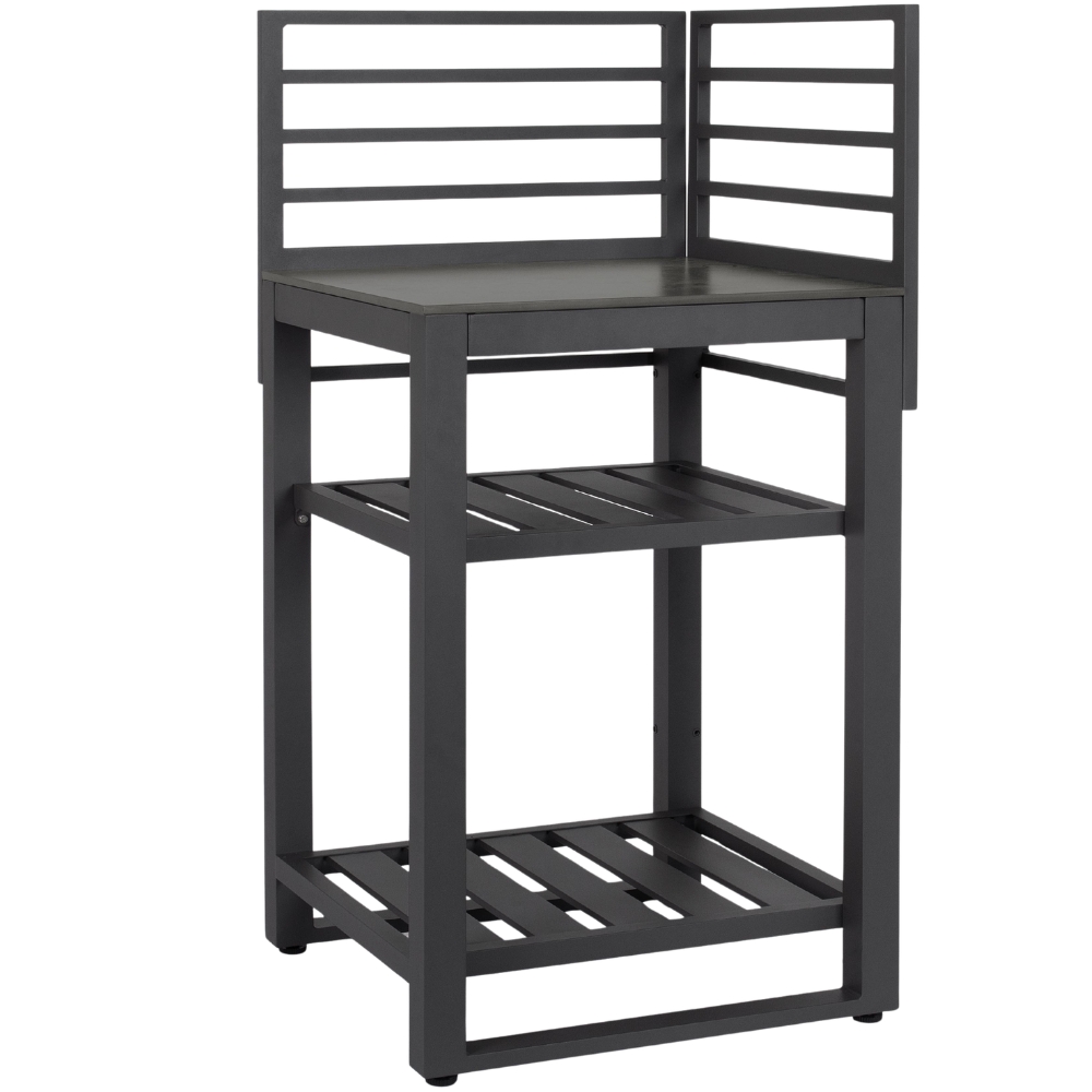 Bizzotto Šedý otevřený venkovní rohový kuchyňský modul Aria 62 cm Bizzotto