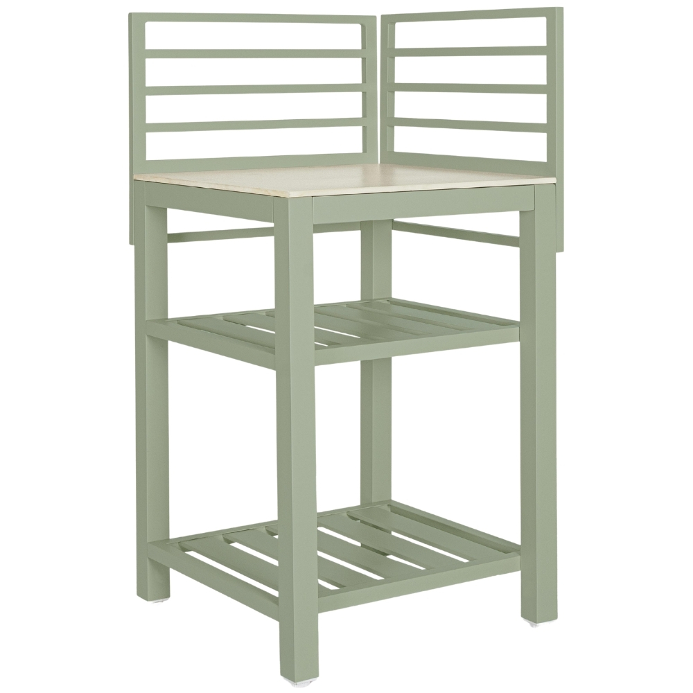 Bizzotto Zelený otevřený venkovní rohový kuchyňský modul Aria 62 cm Bizzotto
