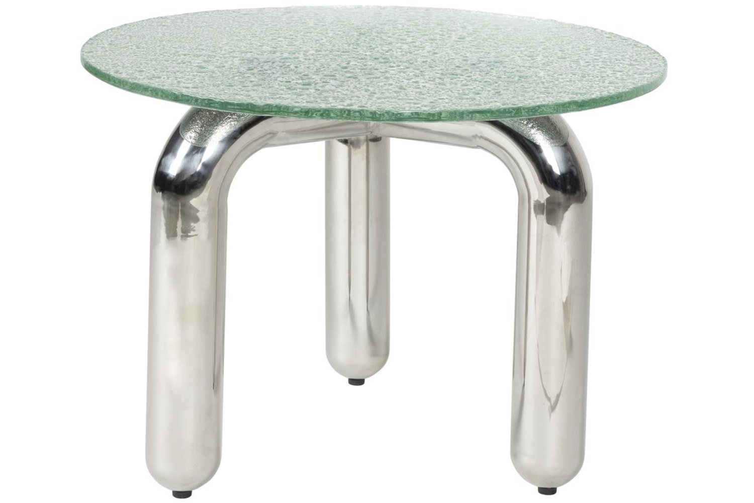 Dutchbone Skleněný odkládací stolek MARLY ø 60 cm Dutchbone