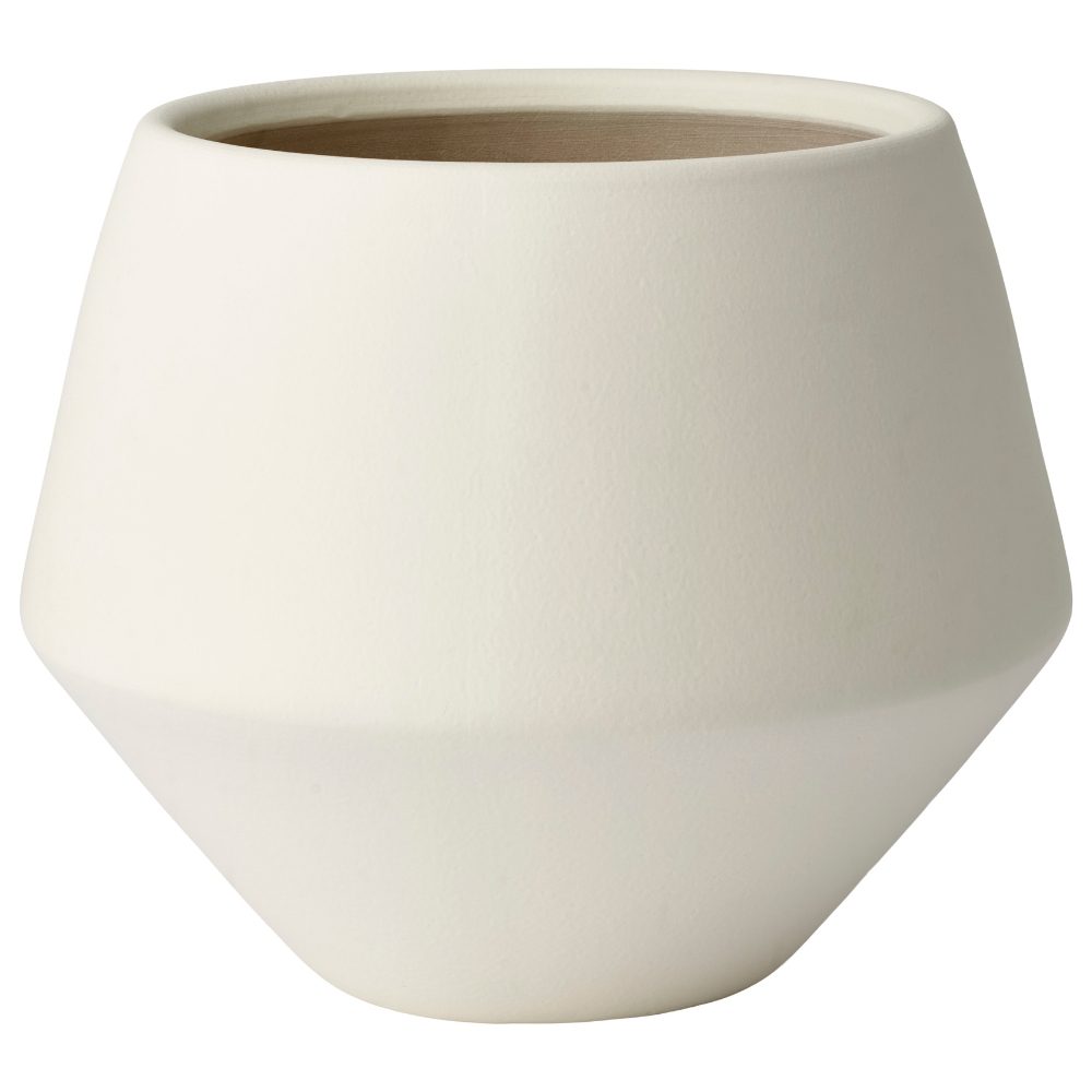 Bolia Krémový kameninový květináč Grove Ø 29 cm Bolia