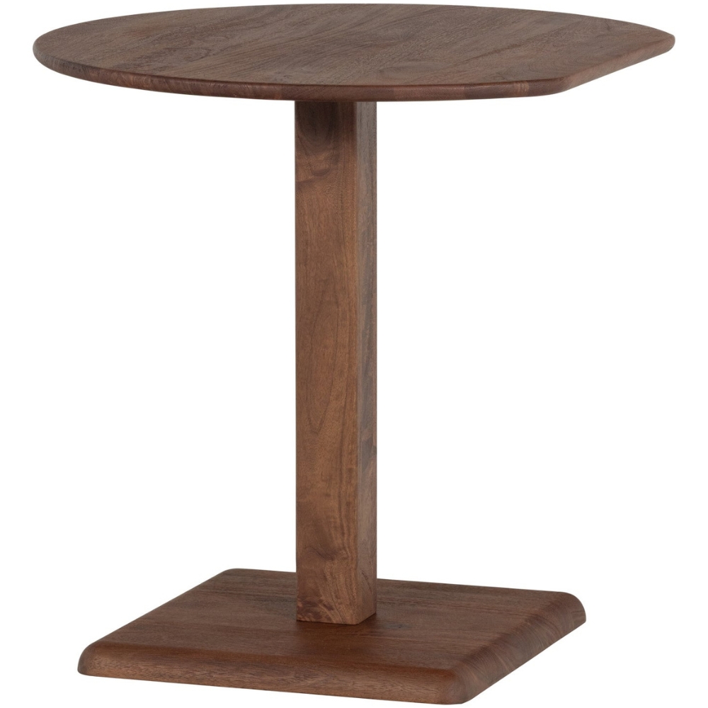 WOOOD Hnědý dřevěný bistro stolek Feno 79 x 73 cm WOOOD