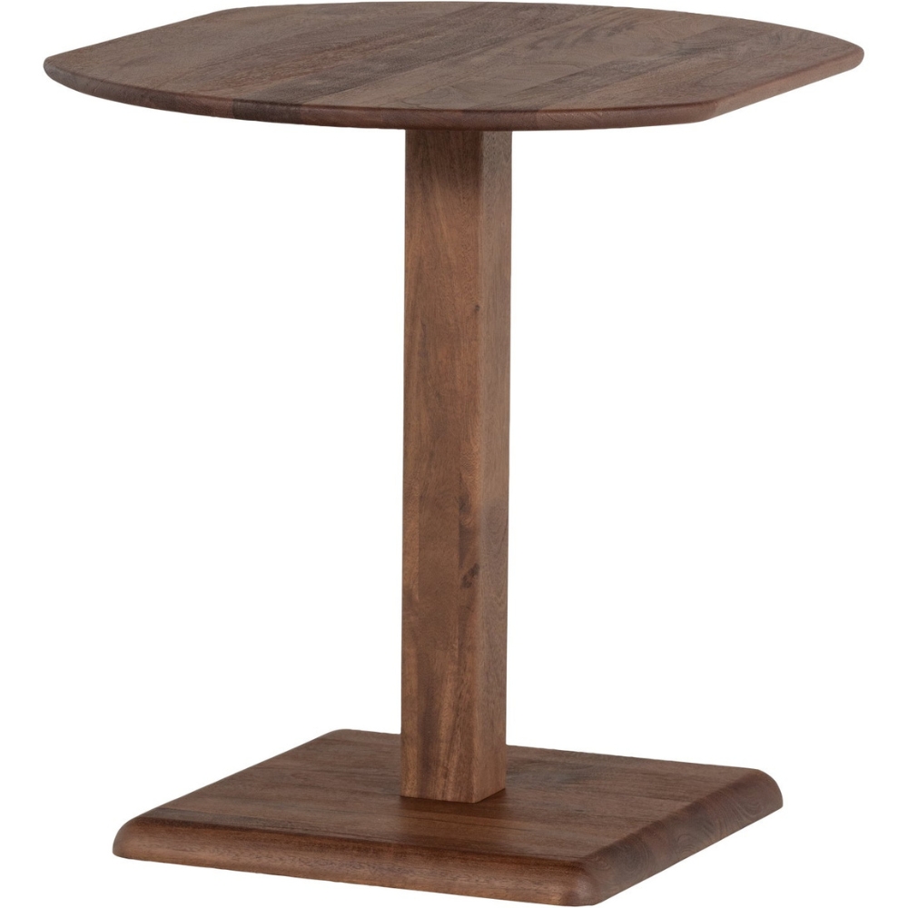 WOOOD Hnědý dřevěný bistro stolek Feno 79 x 67 cm WOOOD